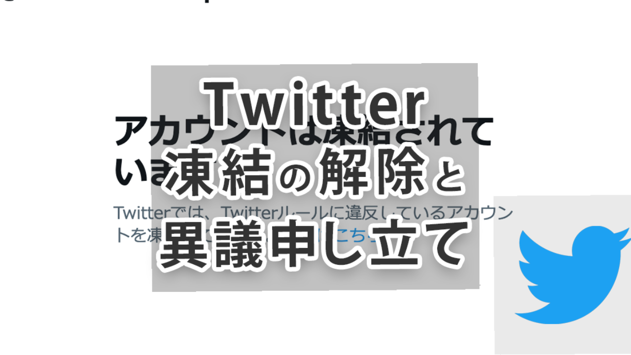 Twitterの凍結解除のために異議申し立てをする方法と手順
